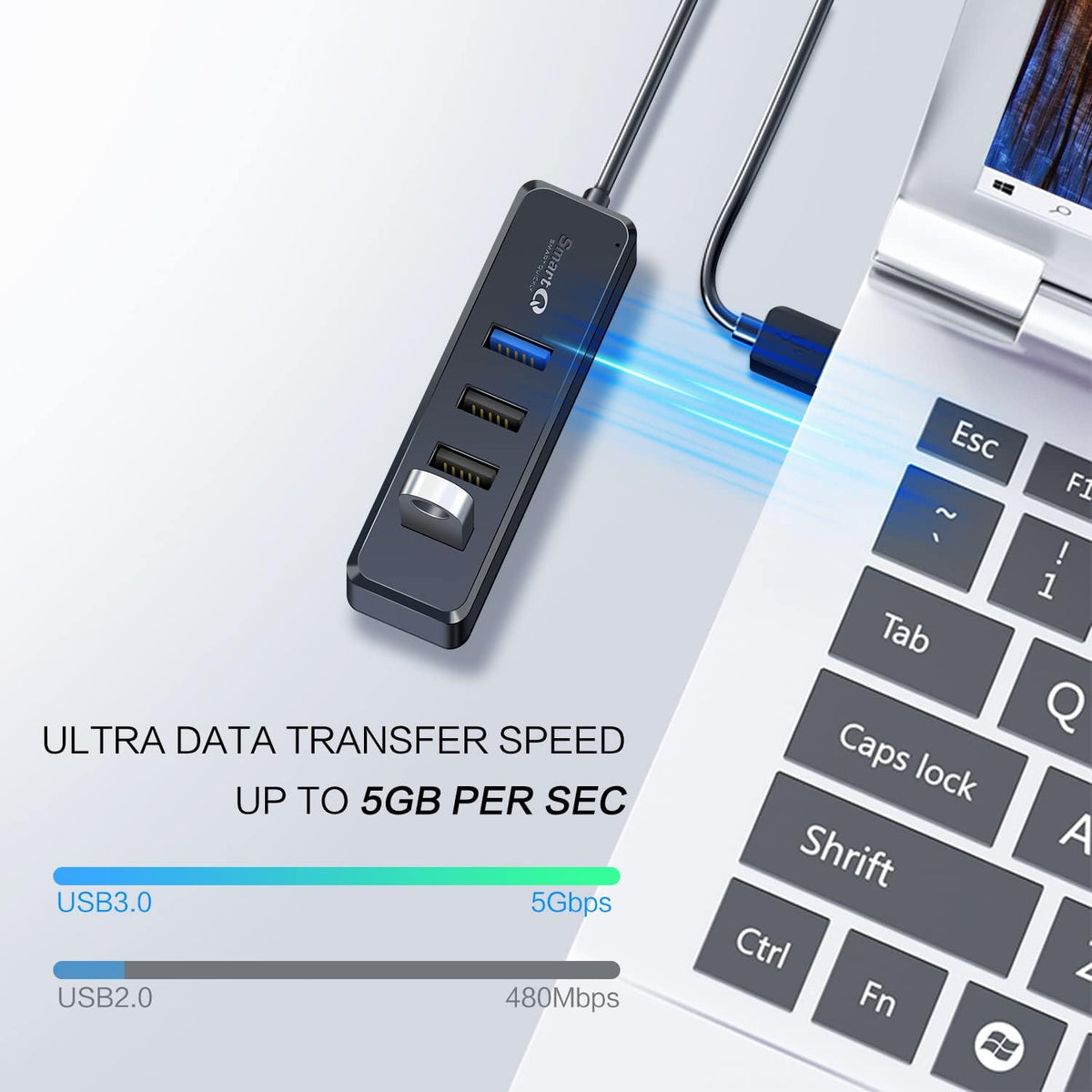 SmartQ 4-Port USB Hub