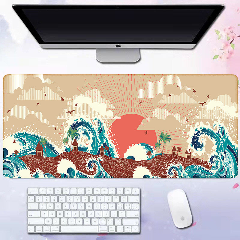 Wave Pattern Desk Mat