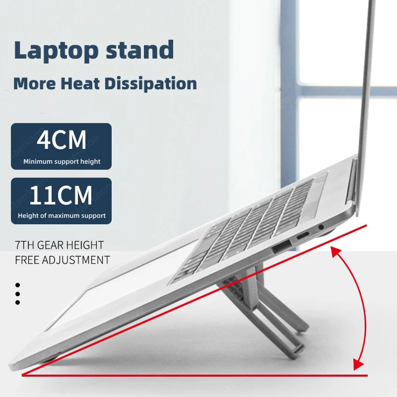 Fold-Flat Laptop Riser