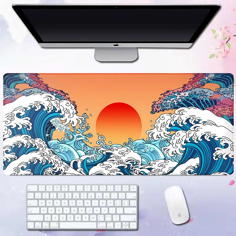 Wave Pattern Desk Mat