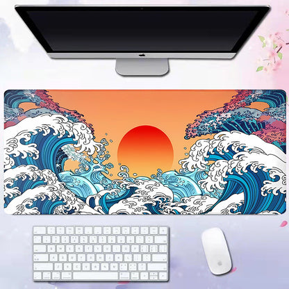 Wave Pattern Desk Mat