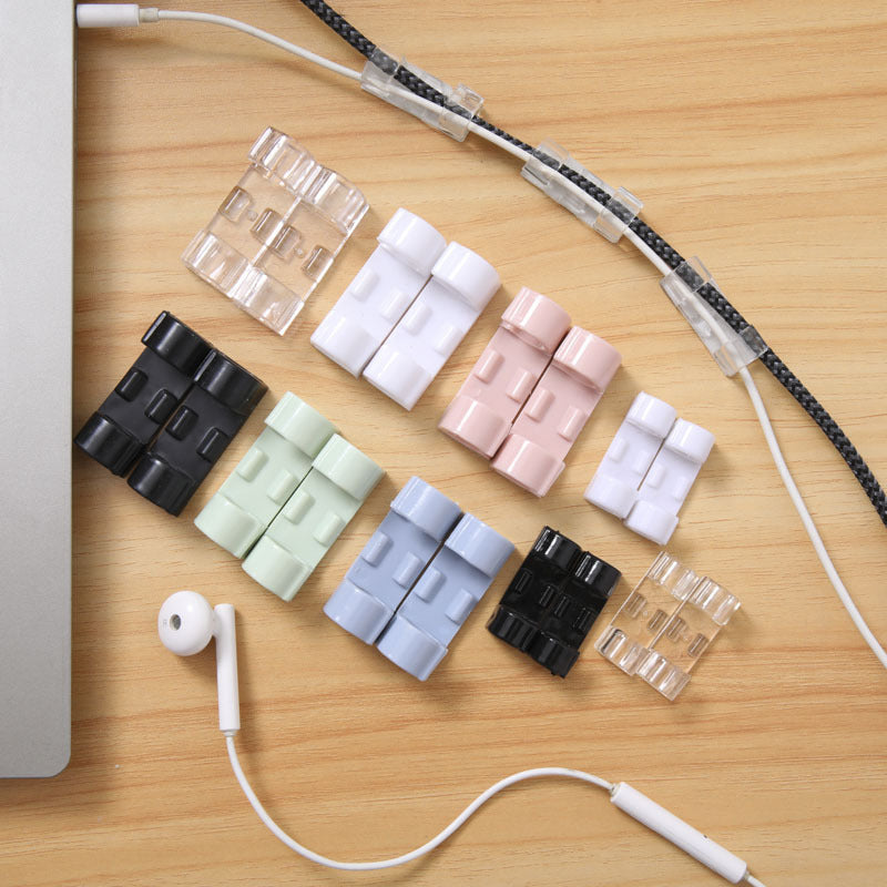 Self-Adhesive Cable Clips — 20-Pack