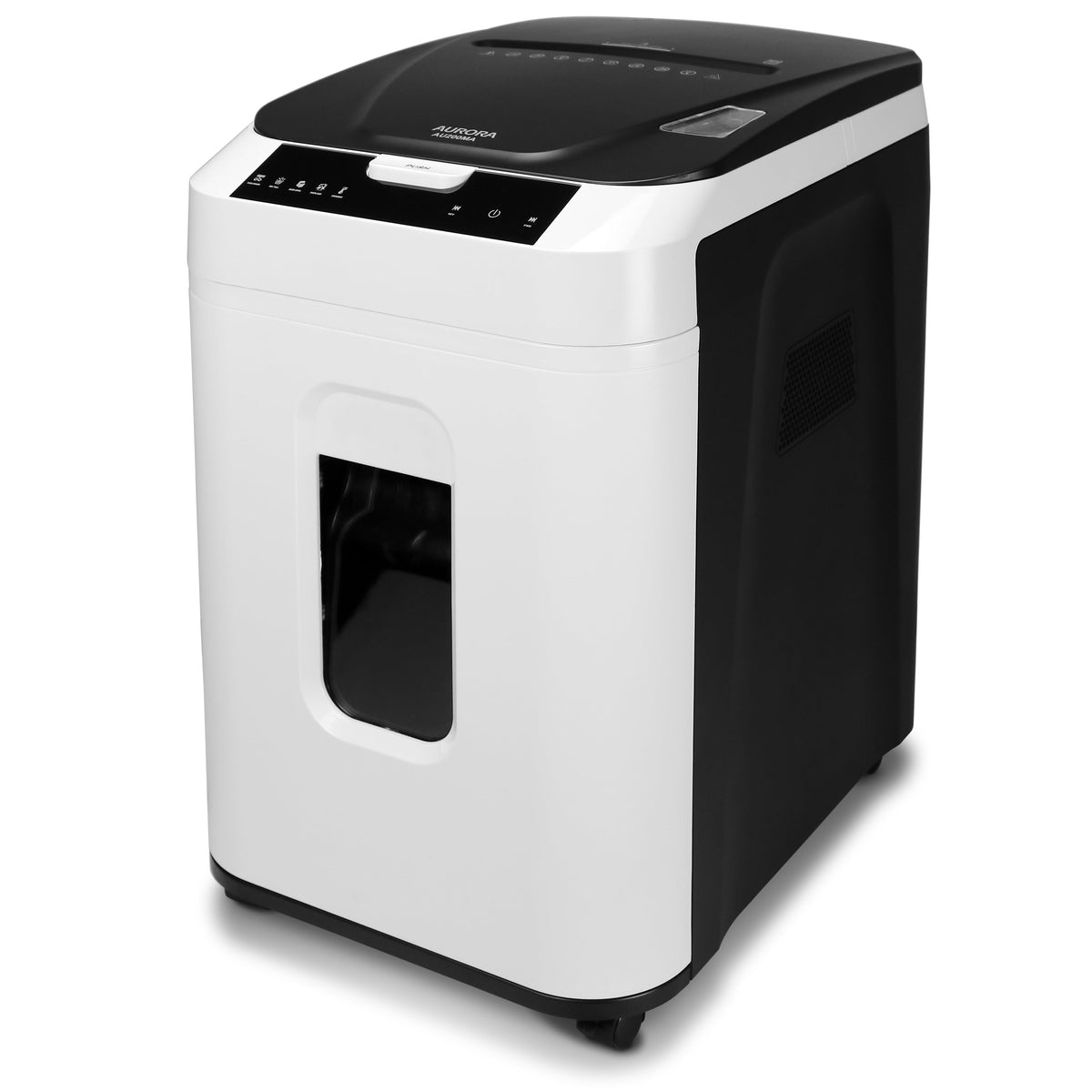 GB Commercial Grade 200-Sheet Auto Feed Micro-Cut Paper Shredder with Pullout Basket