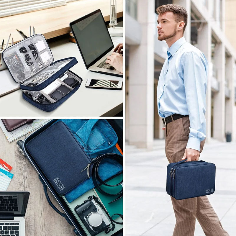 Layered Travel Tech Organizer