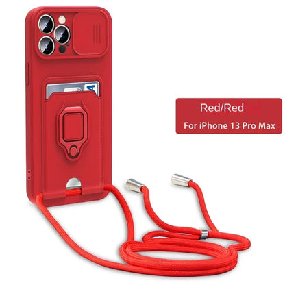 Crossbody Ring-Stand Case for iPhone