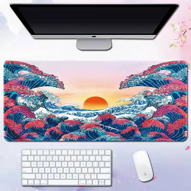 Wave Pattern Desk Mat