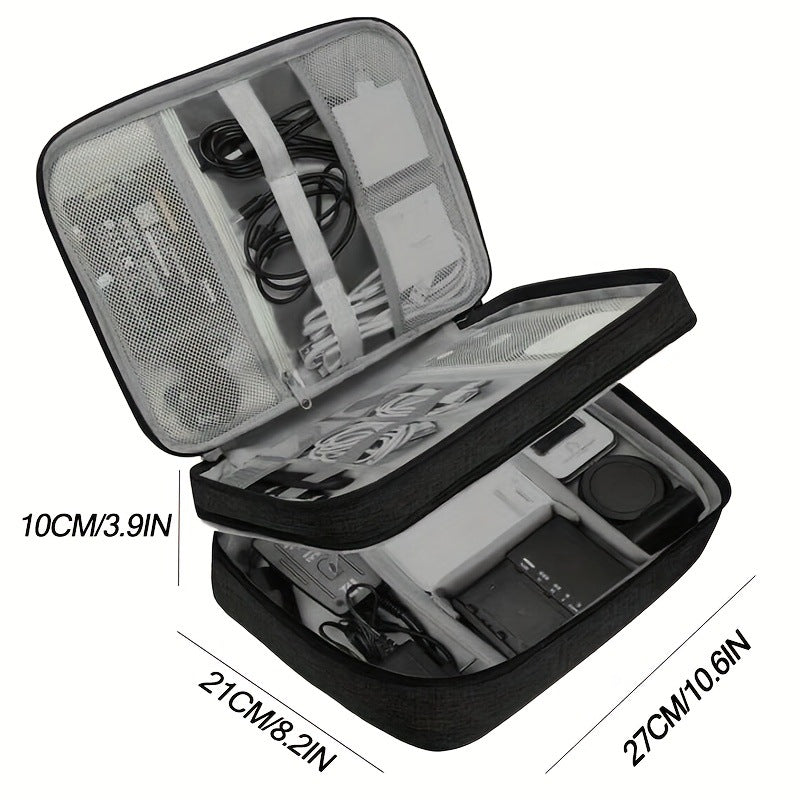 Layered Travel Tech Organizer