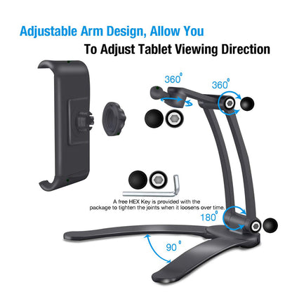 Adjustable Desk & Wall Tablet Stand