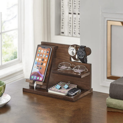Wooden Desk Dock & Organizer