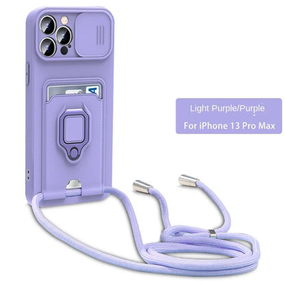 Crossbody Ring-Stand Case for iPhone