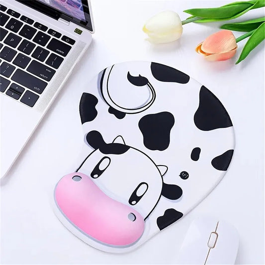 Patterned Silicone Wrist-Rest Mouse Pad