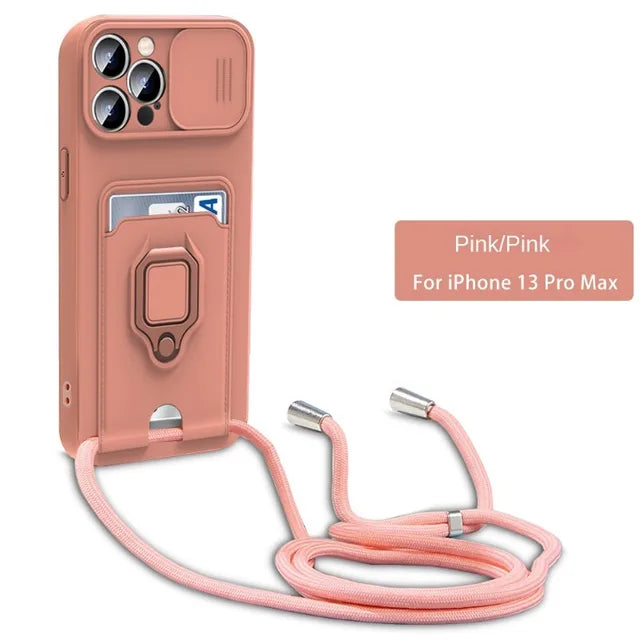 Crossbody Ring-Stand Case for iPhone