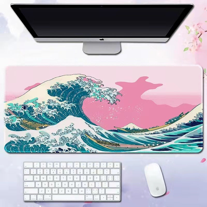 Wave Pattern Desk Mat