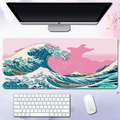 Wave Pattern Desk Mat