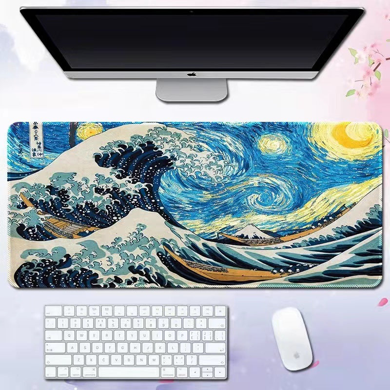 Wave Pattern Desk Mat