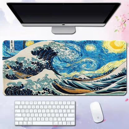 Wave Pattern Desk Mat