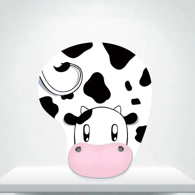 Patterned Silicone Wrist-Rest Mouse Pad