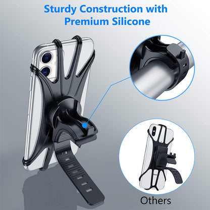 Rotating Silicone Bicycle Phone Holder