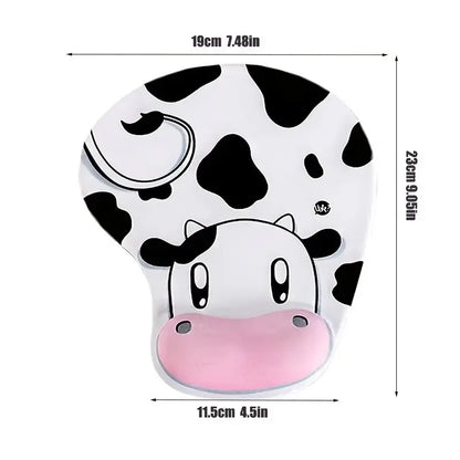 Patterned Silicone Wrist-Rest Mouse Pad