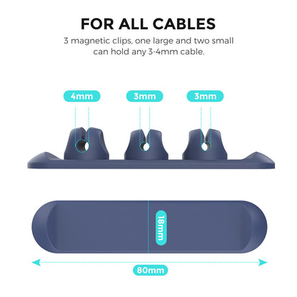Magnetic Desktop Cable Holder