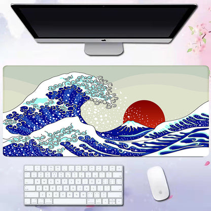 Wave Pattern Desk Mat