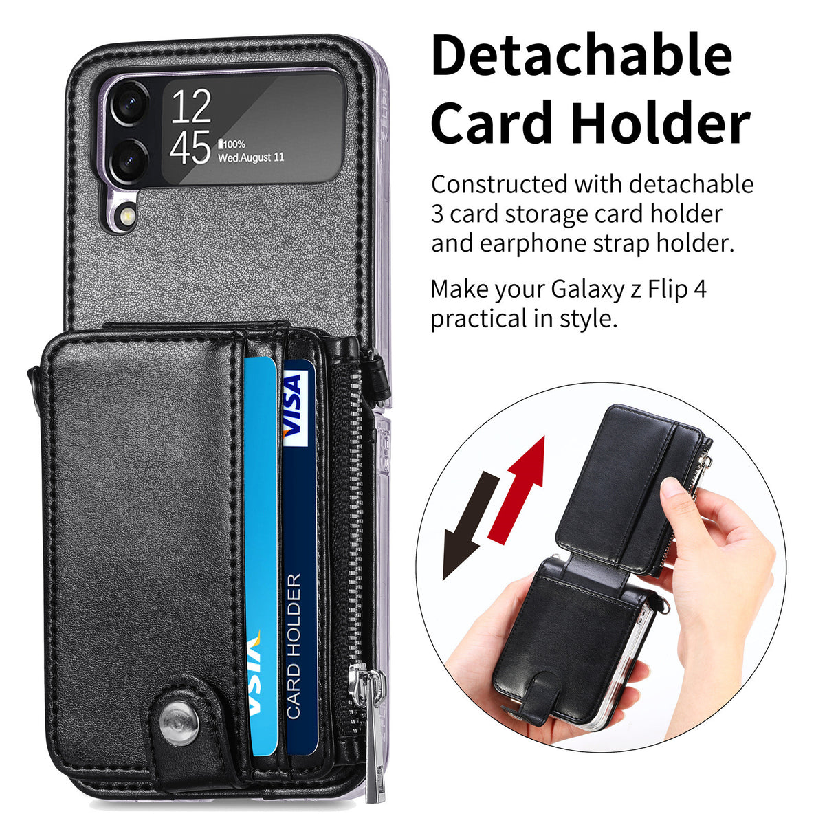 Crossbody Wallet Case for Galaxy Z Flip