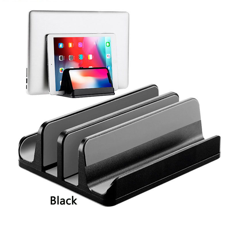 Three-Slot Vertical Laptop Storage Rack