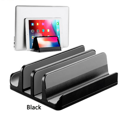 Three-Slot Vertical Laptop Storage Rack