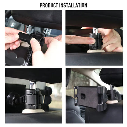 Car Headrest Phone & Tablet Holder