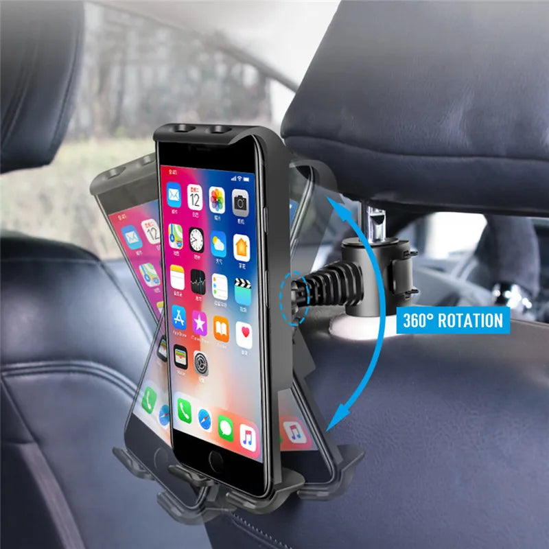 Car Headrest Phone & Tablet Holder