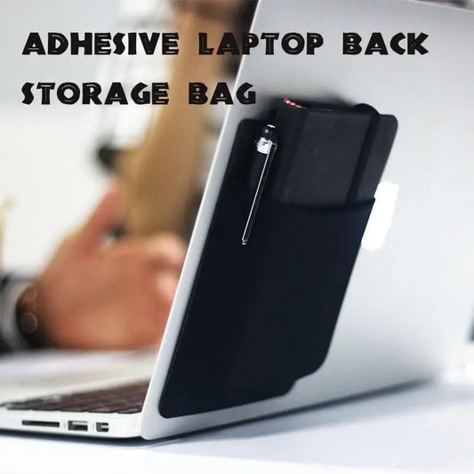 Adhesive Laptop Storage Pocket
