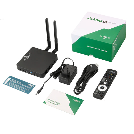 AM6B plus WIFI6 Amlogic S922X-J 2.2GHZ Android 9 TV BOX LPDDR4 4GB RAM 32GB ROM 4K Media Player 2.4/5G 1000M Set Top Box