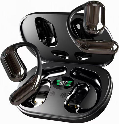 Hsility Wireless Sport Earbuds — Ear Hooks & Charging Case