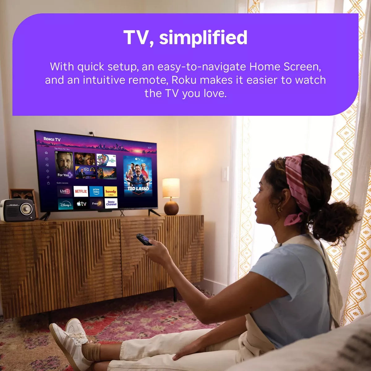 Roku 40" Select Series 1080P Full HD Smart Roku TV with Voice Remote Streaming Live Local News, Sports, & Movies