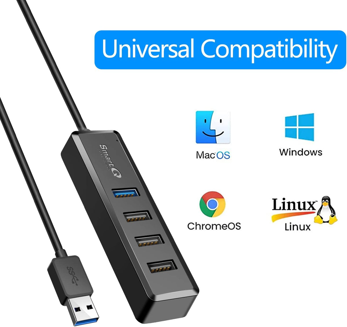 SmartQ 4-Port USB Hub