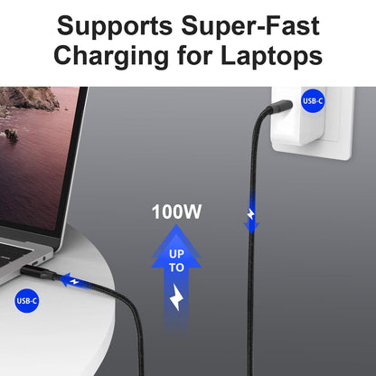 Elfesoul USB-C Cable — 100W, 20Gbps, 1.65 ft