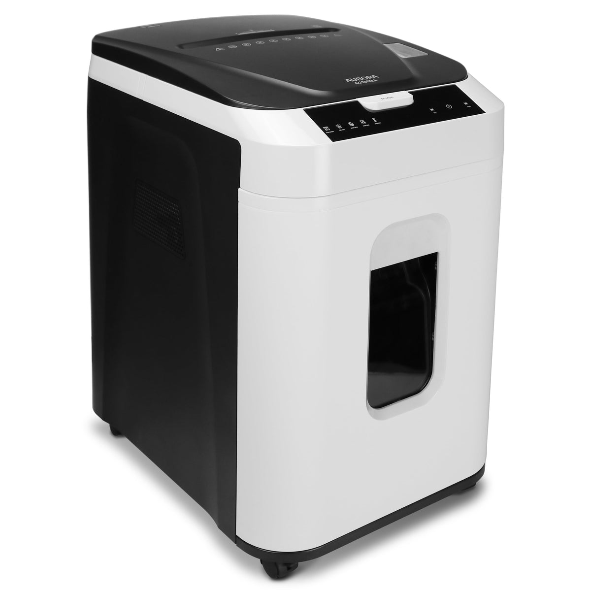 GB Commercial Grade 200-Sheet Auto Feed Micro-Cut Paper Shredder with Pullout Basket