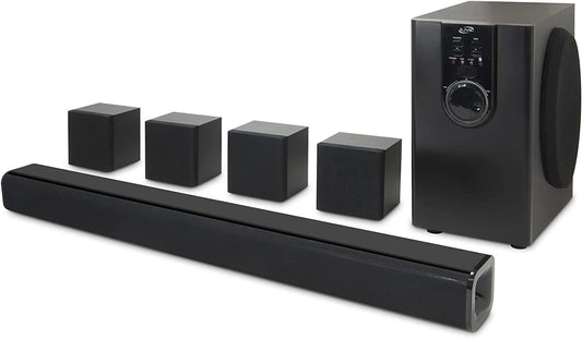Barra De Sonido Para TV Altavoces Con Subwoofer Bluetooth Cine Teatro En Casa