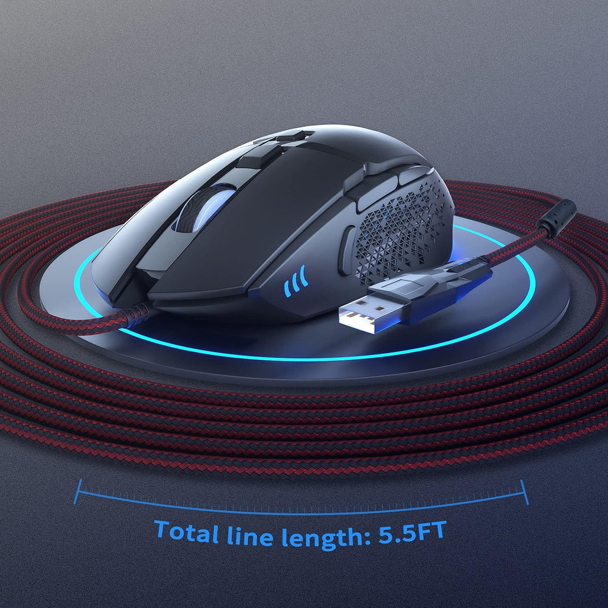 CYD C309 RGB Gaming Mouse — 7 Programmable Buttons