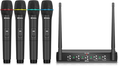 Debra Audio Pro UHF 4 Channel Wireless Microphone System