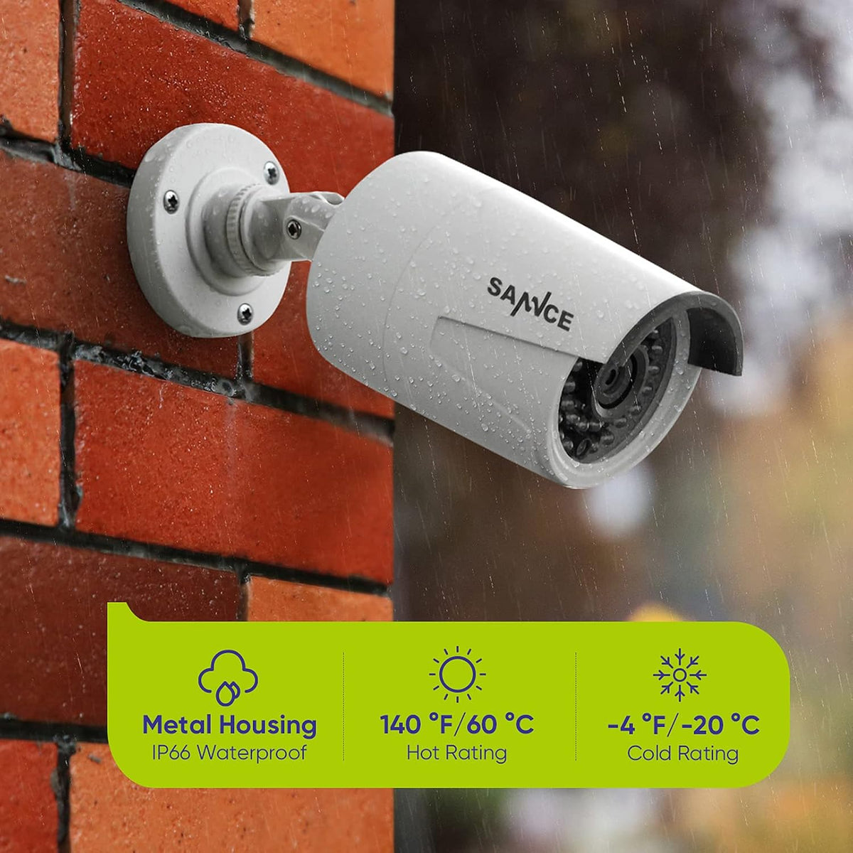 4K POE Security Camera System - 8CH 8MP NVR Recorder with 4PCS 5MP Outdoor Bullet Surveillance Cameras, Power over Ethernet, Easy Mobile Access with APP Alert(2Tb HDD)