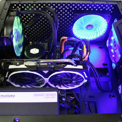 Custom  Ryzen Gaming PC AMD Ryzen 5 3400G 3.7Ghz Quad-Core 16GB Crucial Ballistix DDR4 AMD Radeon RX 570 8GB GDDR5 HDMI VR Ready 500GB M.2 SSD 1TB HD 1200 Mbps 802.11Ac Wifi LG DVDRW Windows 10 Pro