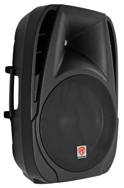 RPG2X15 Package PA System Mixer/Amp+15" Speakers+Stands+Mics+Bluetooth