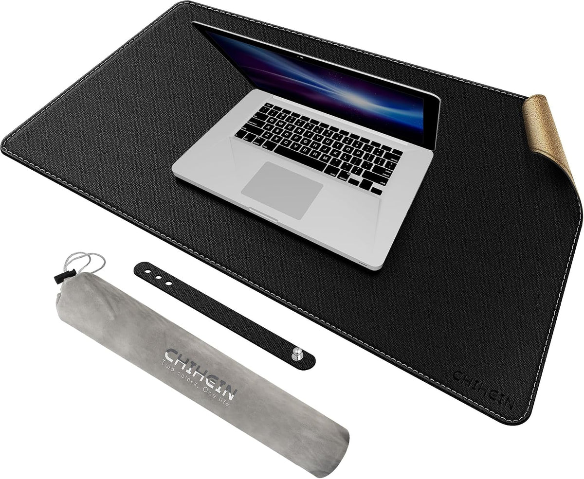 Chihein Cork & PU Leather Desk Mat — 32 × 20 in