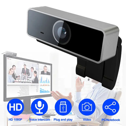 Full HD 1080p USB Webcam with Microphone