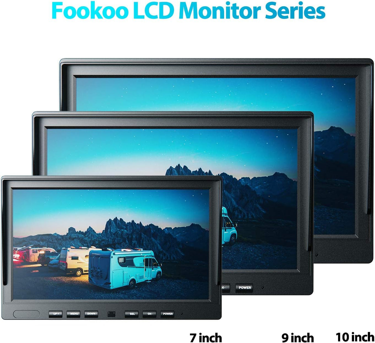 10" HD 1080P Wired Backup Camera with 10" Dual Split Screen Monitor