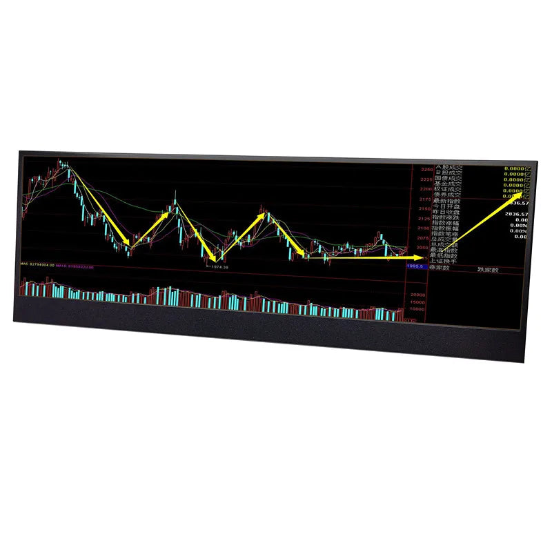 14 Inch 4K Stretched Bar Touch Monitor 3840X1100 IPS for Raspberry Pi Car Industrial Advertising Android Phone Aida 64 Monitor