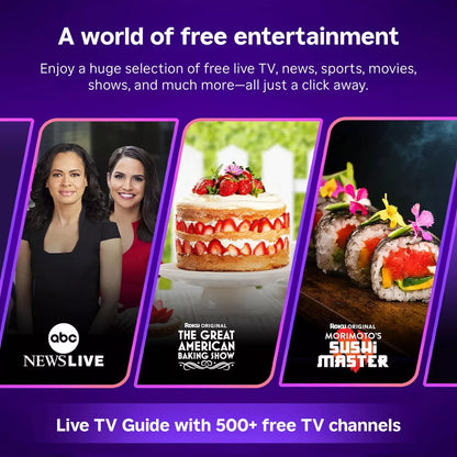 Roku 40" Select Series 1080P Full HD Smart Roku TV with Voice Remote Streaming Live Local News, Sports, & Movies